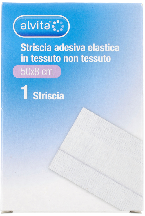 STRISCIA ADESIVA ELASTICA ALVITA TNT 50X8CM - dottorbianchi.it