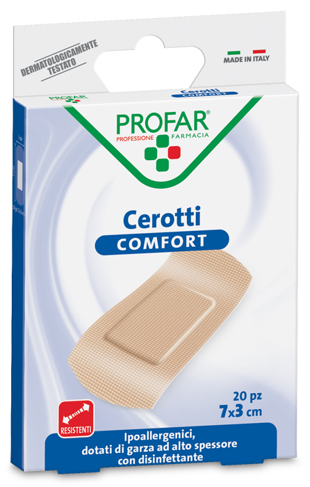 COMFORT CEROTTO GRANDE 7X3 CM PROFAR 20 PEZZI - dottorbianchi.it