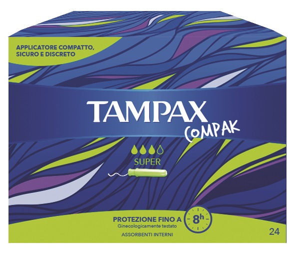 TAMPAX COMPAK SUPER 24 PEZZI - dottorbianchi.it