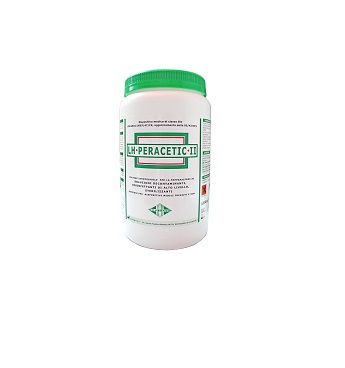 POLVERE IDROSOLUBILE PER PREPARAZIONE DI SOLUZIONI DECONTAMINANTI/STERILIZZANTI LH PERACETIC II A BSE DI SODIO PERCARBONATO E TETRACETILETILENDIAMMINA 1 KG - dottorbianchi.it