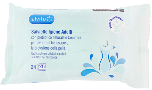ALVITA SALVIETTE IGIENE ADULTI 24 PEZZI - dottorbianchi.it