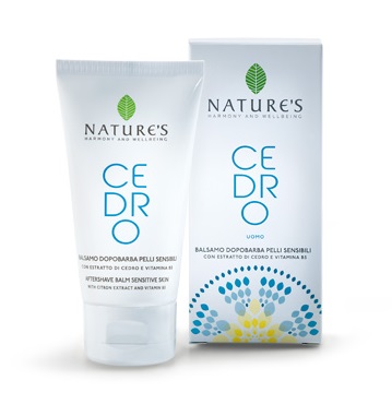 NATURE'S CEDRO UOMO BALSAMO DOPOBARBA PELLI SENSIBILI 75 ML - dottorbianchi.it