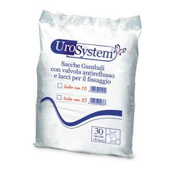 SACCA DI DRENAGGIO DA GAMBA PER INCONTINENZA UROSYSTEM TUBO 10 CM 30 PEZZI - dottorbianchi.it