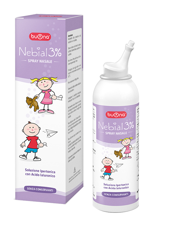 NEBIAL SOLUZIONE SALINA IPERTONICA DI SODIO CLORURO AL 3% CON ACIDO IALURONICO SPRAY NASALE 100 ML - dottorbianchi.it