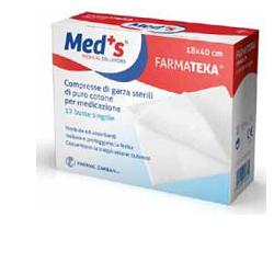 GARZA COMPRESSA MEDS FARMATEXA 12/8 18X40CM 12 PEZZI - dottorbianchi.it