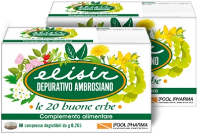 ELISIR DEPURATIVO AMBROSIANO 80 COMPRESSE 21,20 G - dottorbianchi.it