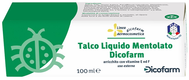 DICOFARM TALCO LIQUIDO MENTOLATO 100 ML - dottorbianchi.it