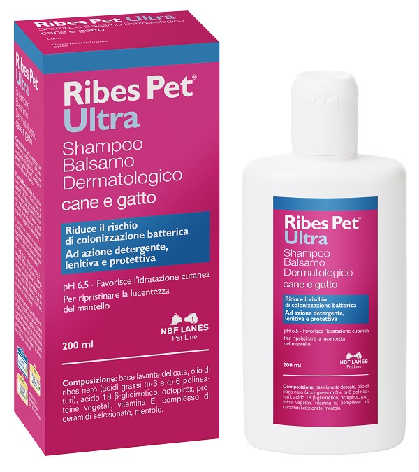 RIBES PET ULTRA SHAMPOO DERMATOLOGICO FLACONE 200 ML - dottorbianchi.it