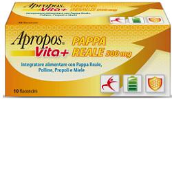 APROPOS VITA+ PAPPA REALE 500 MG 10 FLACONCINI 10 ML - dottorbianchi.it