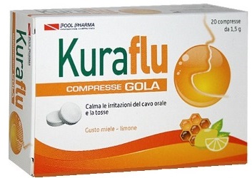 KURAFLU GOLA LIMONE/MIELE 20 COMPRESSE - dottorbianchi.it