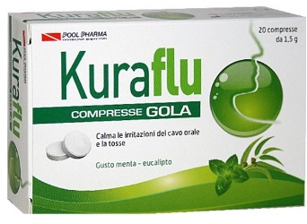 KURAFLU GOLA EUCALIPTO 20 COMPRESSE 1,5 G - dottorbianchi.it