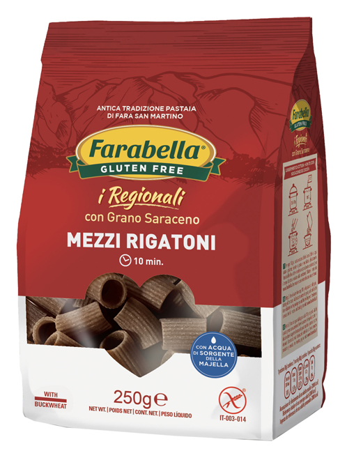 FARABELLA MEZZI RIGATONI AL GRANO SARACENO 250 G - dottorbianchi.it