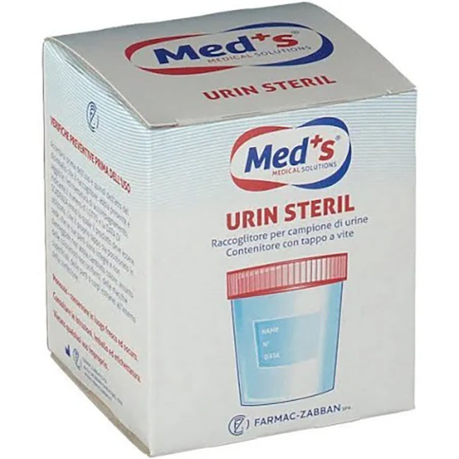 MEDS CONTENITORE URINA STERILE SOTTOVUOTO 120 ML - dottorbianchi.it