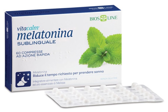 BIOS LINE VITACALM MELATONINA SUBLINGUALE 60 COMPRESSE 1 MG - dottorbianchi.it