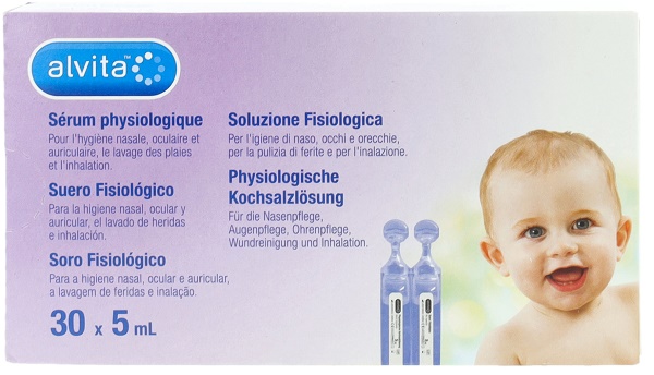 SOLUZIONE FISIOLOGICA ALVITA 30 FIALE X 5 ML - dottorbianchi.it