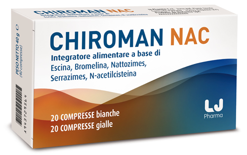 CHIROMAN NAC 20 COMPRESSE BIANCHE + 20 COMPRESSE GIALLE - dottorbianchi.it