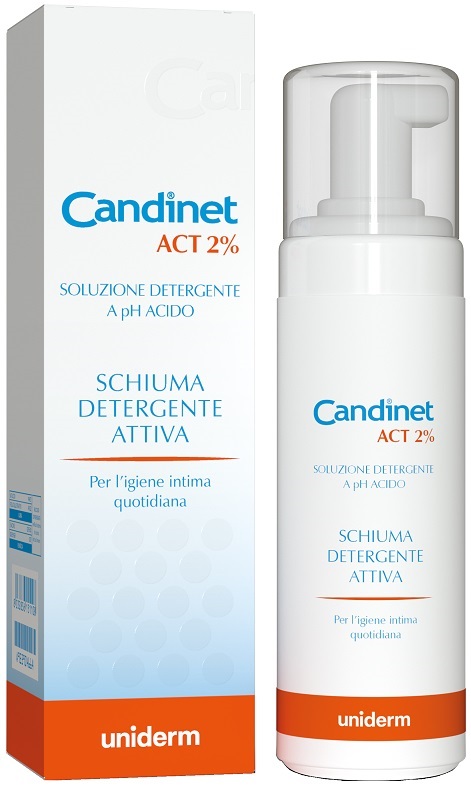 CANDINET ACT 2% SCHIUMA DETERGENTE ATTIVA 150 ML - dottorbianchi.it