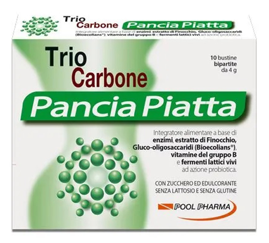 TRIOCARBONE PANCIA PIATTA 10 + 10 BUSTINE - dottorbianchi.it