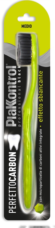 PLAKKONTROL PERFETTO CARBON SPAZZOLINO MANUALE BLISTER 1 PEZZO - dottorbianchi.it