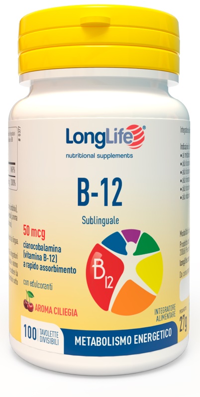 LONGLIFE B12 50MCG SUBLINGUALE 100 TAVOLETTE - dottorbianchi.it