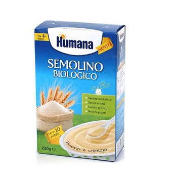 HUMANA SEMOLINO BIOLOGICO 230 G - dottorbianchi.it