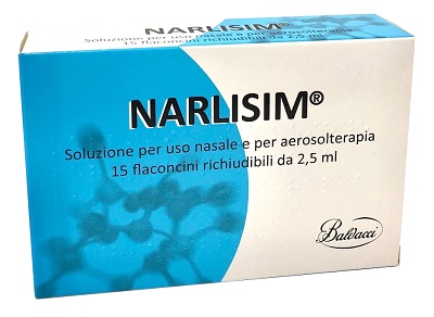 NARLISIM SOLUZIONE PER USO NASALE E AEROSOLTERAPIA 15 FLACONCINI RICHIUDIBILI DA 2,5 ML L'UNO - dottorbianchi.it