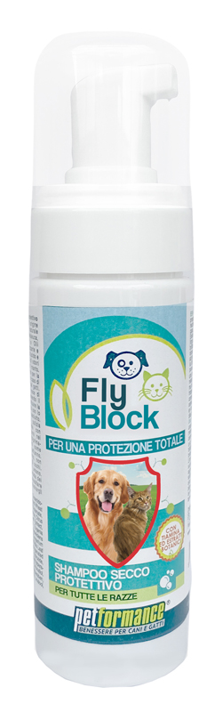 FLYBLOCK SHAMPOO SECCO CANI/GATTI 150 ML - dottorbianchi.it