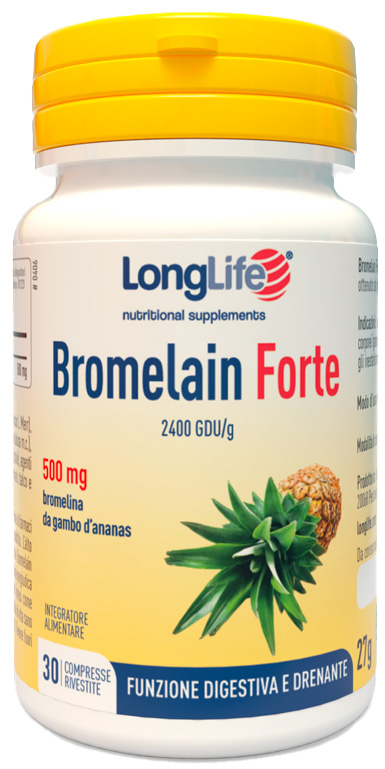 LONGLIFE BROMELAIN FORTE 30 COMPRESSE - dottorbianchi.it