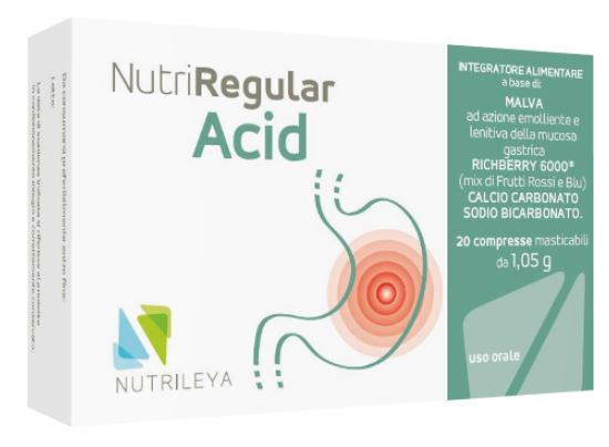 NUTRIREGULAR ACID 20 COMPRESSE MASTICABILI - dottorbianchi.it