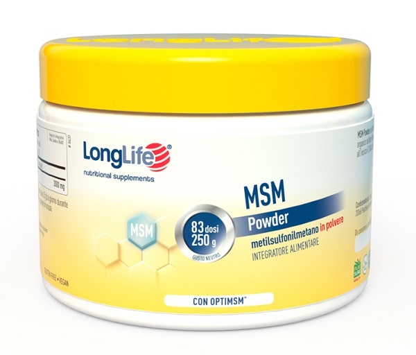 LONGLIFE MSM POWDER 250 G - dottorbianchi.it