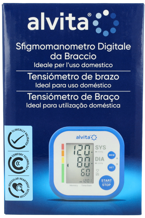 SFIGMOMANOMETRO DIGITALE DA BRACCIO ALVITA - dottorbianchi.it