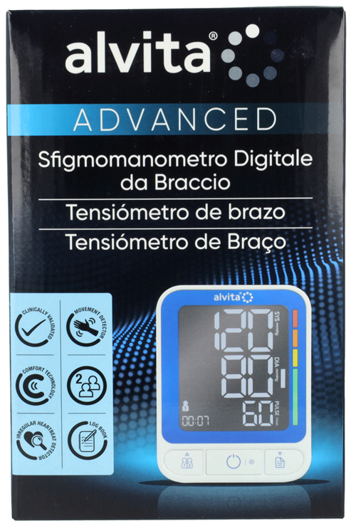 SFIGMOMANOMETRO DIGITALE DA BRACCIO ALVITA ADVANCED - dottorbianchi.it