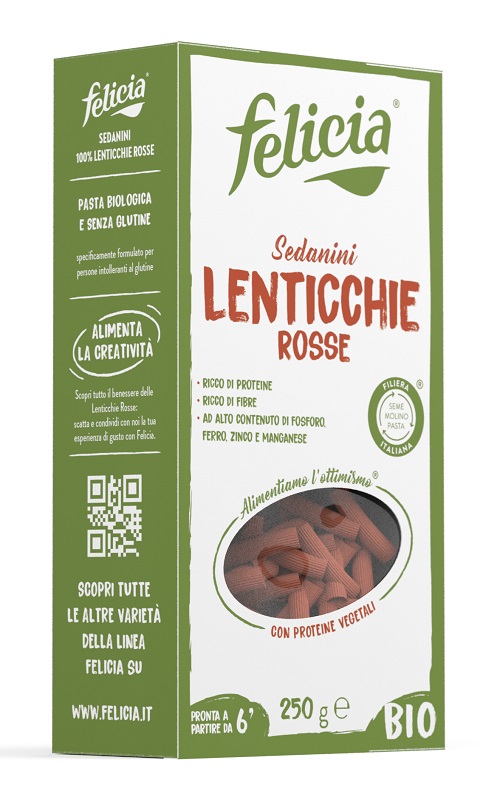 FELICIA BIO SEDANINI LENTICCHIE ROSSE 250 G - dottorbianchi.it
