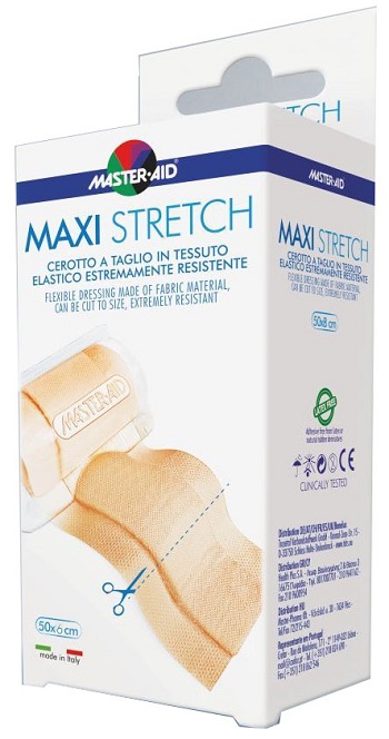 MASTER-AID STRETCH CEROTTO A TAGLIO IN TESSUTO ELASTICO RESISTENTE 50 X 6 CM - dottorbianchi.it