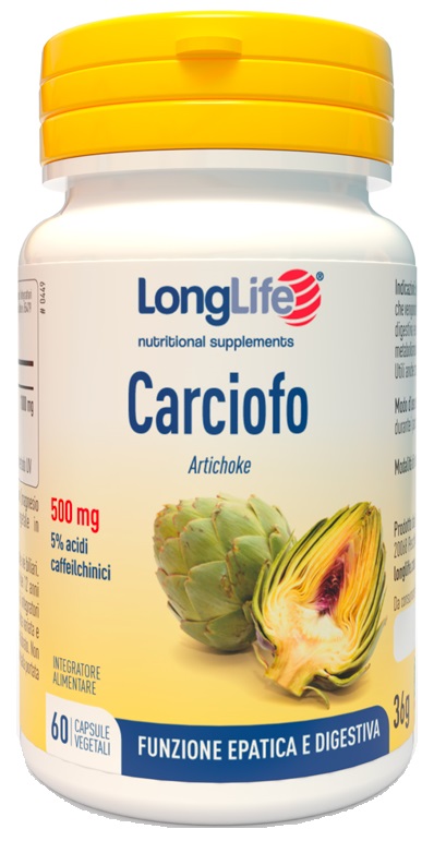 LONGLIFE CARCIOFO 60 CAPSULE VEGETALI - dottorbianchi.it