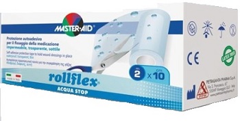 CEROTTO IMPERMEABILE PER FISSAGGIO MEDICAZIONI MASTER-AID ROLLFLEX A-STOP M 10X10 CM - dottorbianchi.it