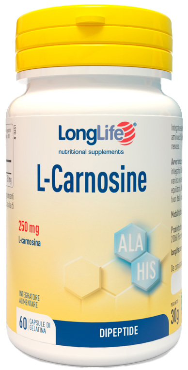 LONGLIFE L-CARNOSINE 60 CAPSULE - dottorbianchi.it