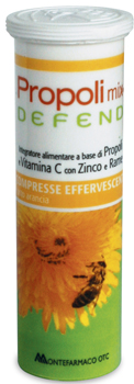 PROPOLI MIX DEFEND 10 COMPRESSE EFFERVESCENTI GUSTO ARANCIA - dottorbianchi.it