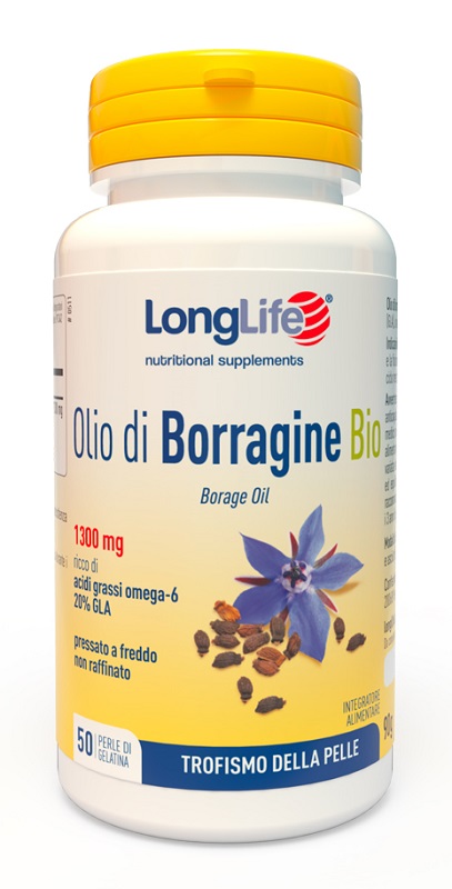 LONGLIFE OLIO BORRAGINE BIO 50 PERLE - dottorbianchi.it