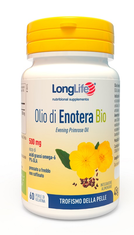 LONGLIFE OLIO ENOTERA BIO 60 PERLE 500 MG - dottorbianchi.it