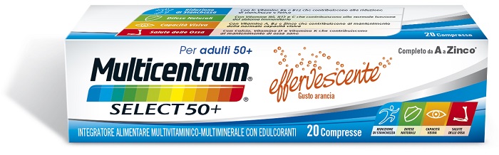 MULTICENTRUM SELECT EFFERVESCENTE 20 COMPRESSE - dottorbianchi.it