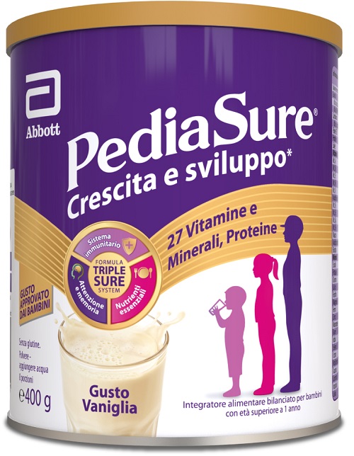 PEDIASURE CRESCITA&SVILUPPO RINFORZA VANIGLIA 400 G - dottorbianchi.it