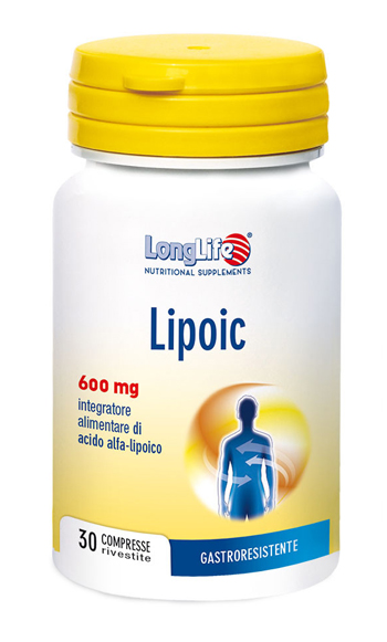 LONGLIFE LIPOIC 600 MG 30 COMPRESSE RIVESTITE DA 870 MG - dottorbianchi.it