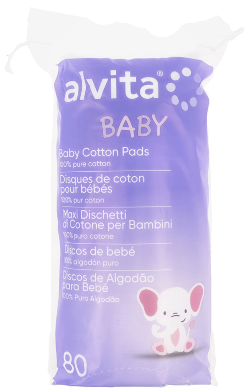 ALVITA BABY MAXI DISCHETTI DI COTONE PER BAMBINI 100% PURO COTONE 80 PEZZI - dottorbianchi.it