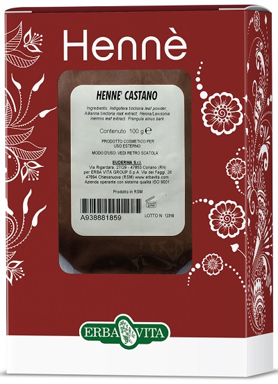 HENNE COLORANTE CAPELLI CASTANO 100 G - dottorbianchi.it