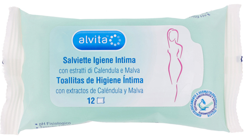 ALVITA SALVIETTE IGIENE INTIMA 12 PEZZI - dottorbianchi.it