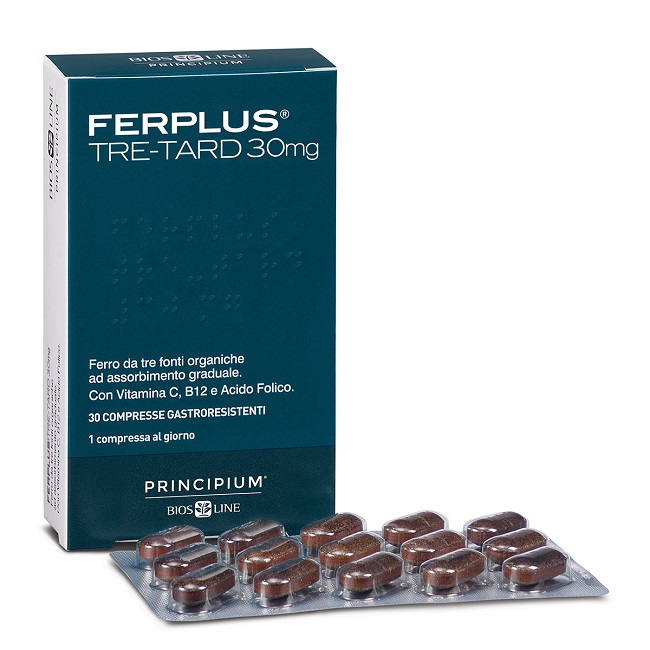 PRINCIPIUM FERPLUS TRE RETARD 30MG 30 COMPRESSE GASTRORESISTENTI - dottorbianchi.it