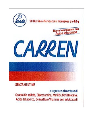 CARREN 20 BUSTINE EFFERVESCENTI MONODOSE DA 4,6 G L'UNA - dottorbianchi.it