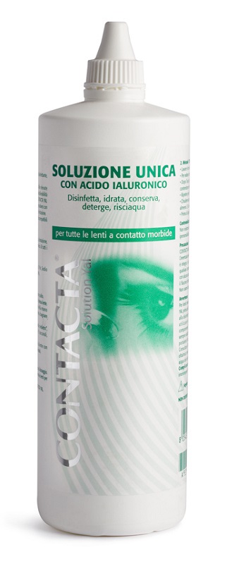 SOLUZIONE UNICA CON ACIDO IALURONICO PER LENTI A CONTATTO CONTACTA SOLUTION 360ML - dottorbianchi.it