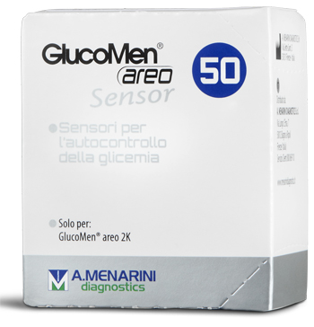 STRISCE MISURAZIONE GLICEMIA GLUCOMEN AREO SENSOR 50 PEZZI - dottorbianchi.it